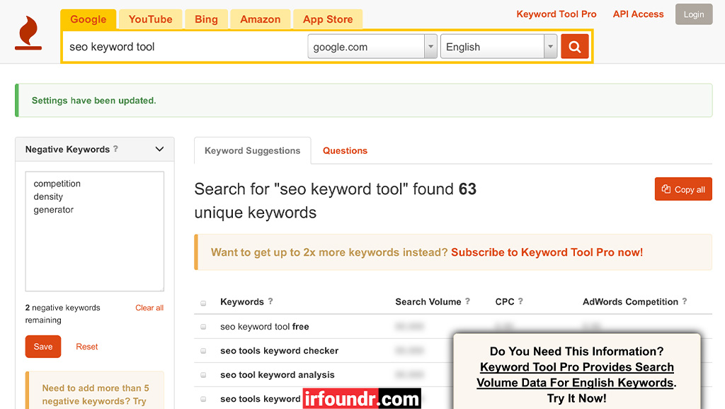keywordtool.io